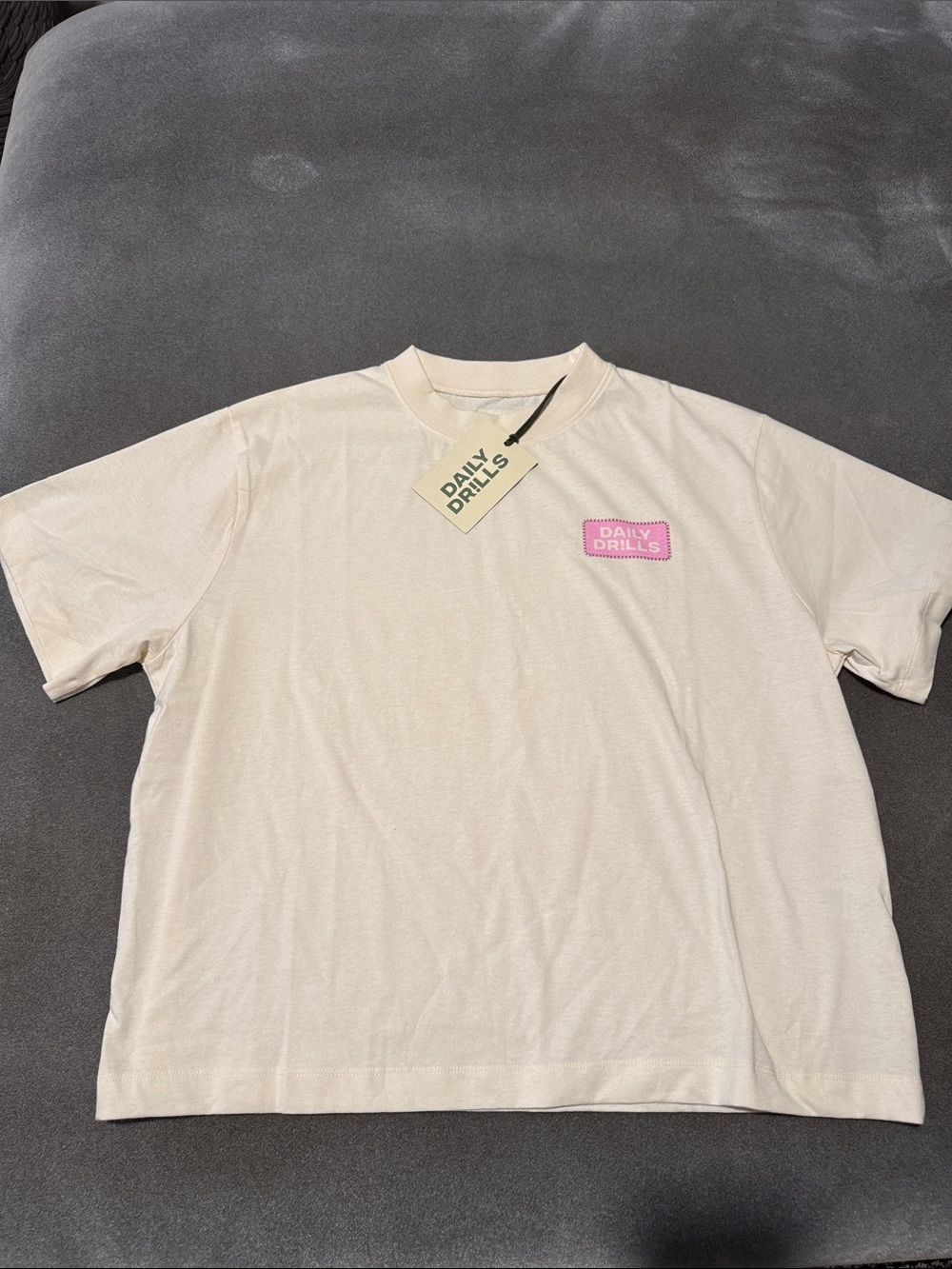 NWT Daily Drills Cream Tee